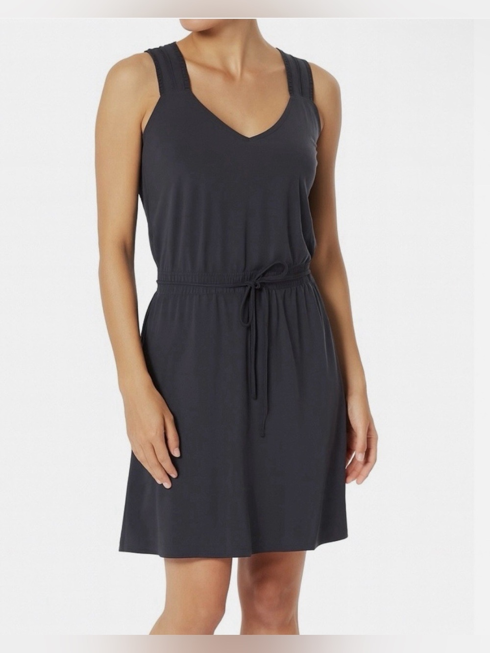 EUC! Women’s Athleta Savannah Strap Mini Dress Blue!!